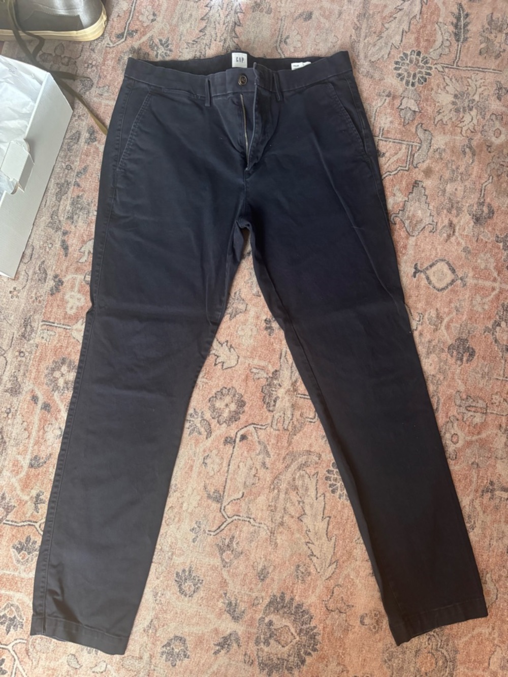 GAP Men’s Essential Khaki Skinny Pants in dark navy
